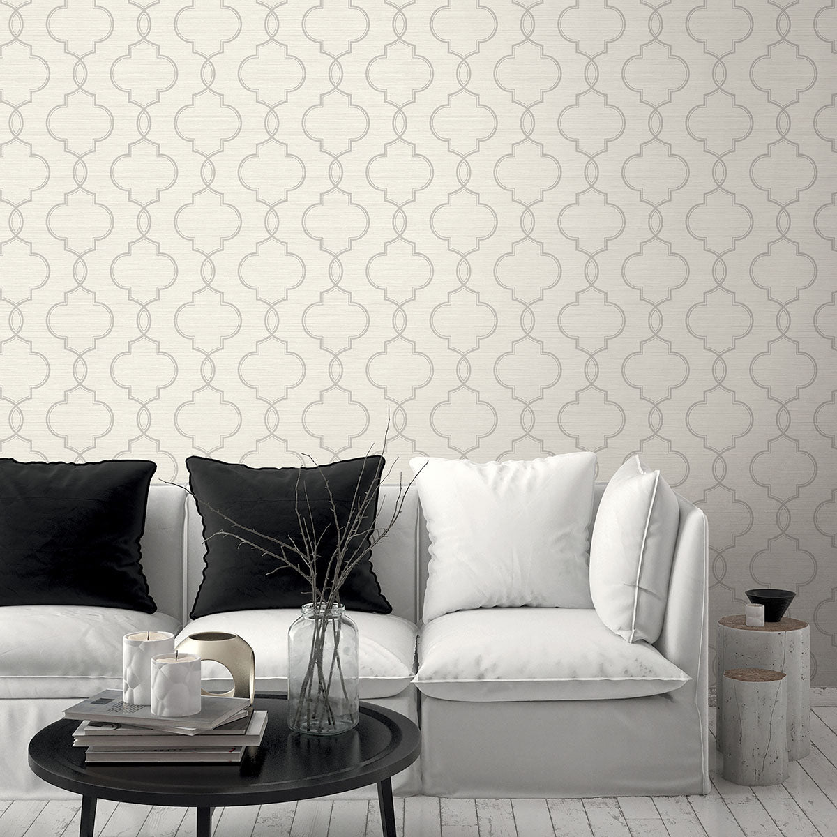 Malo Light Grey Sisal Ogee