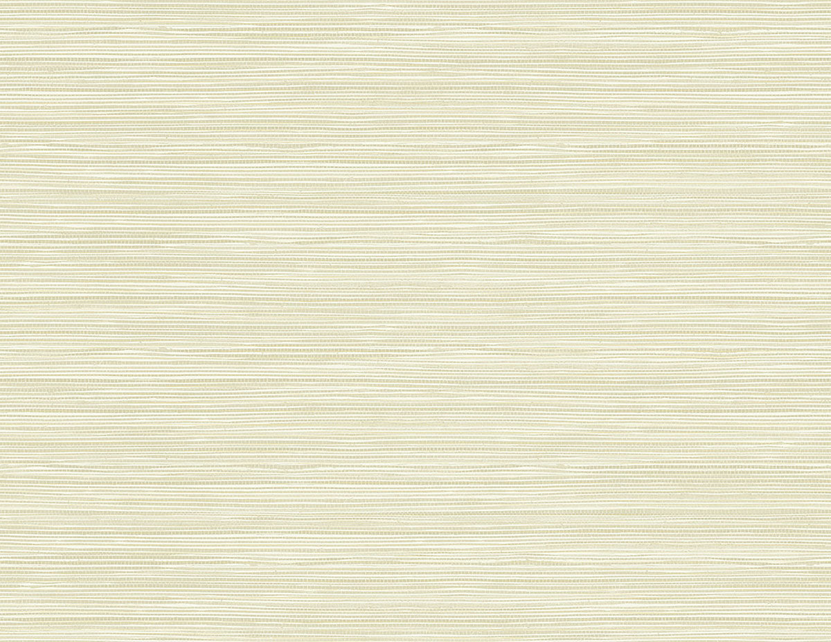Bondi Cream Grasscloth Texture Wallpaper