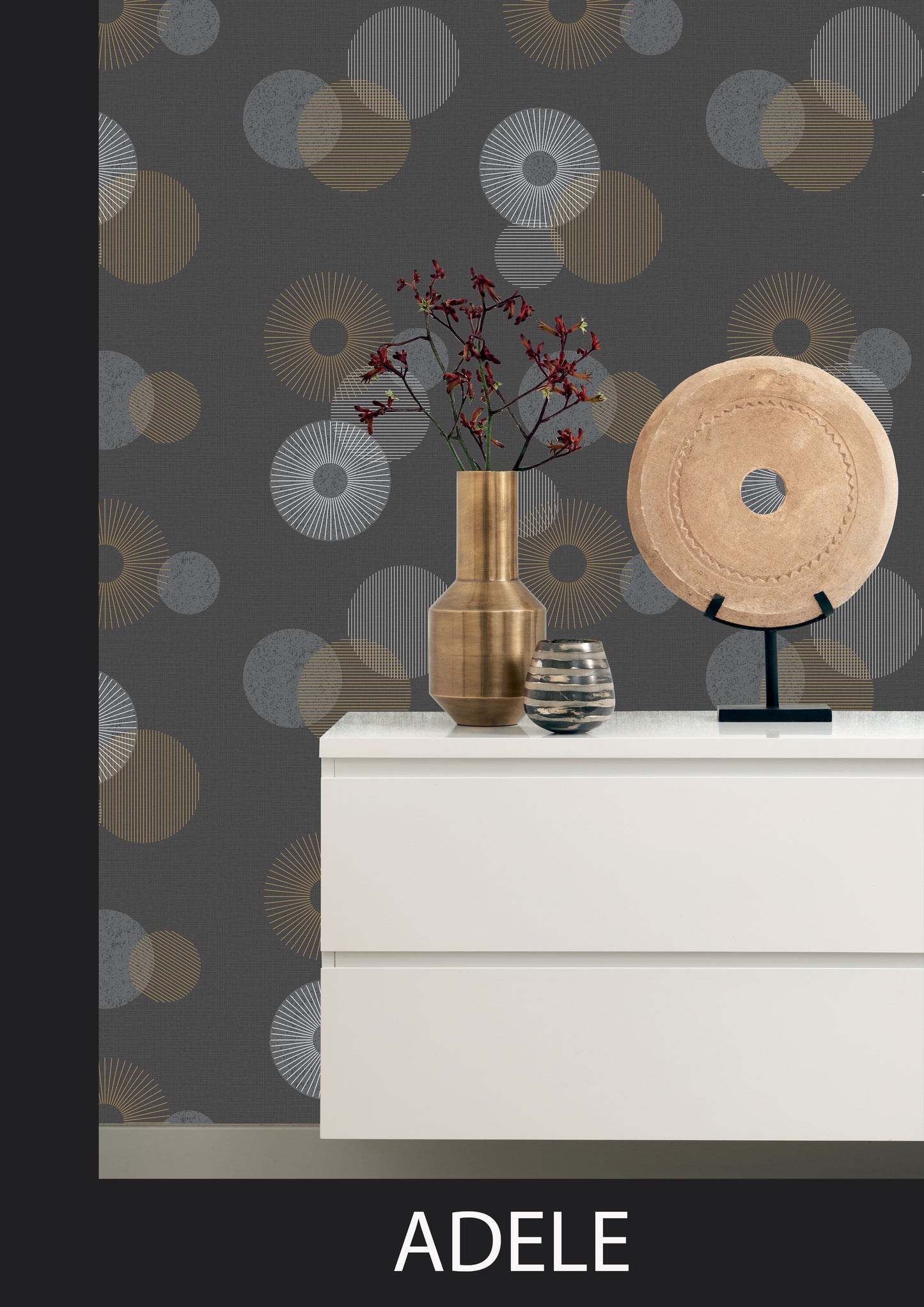 Circle Dark Grey-Yellow