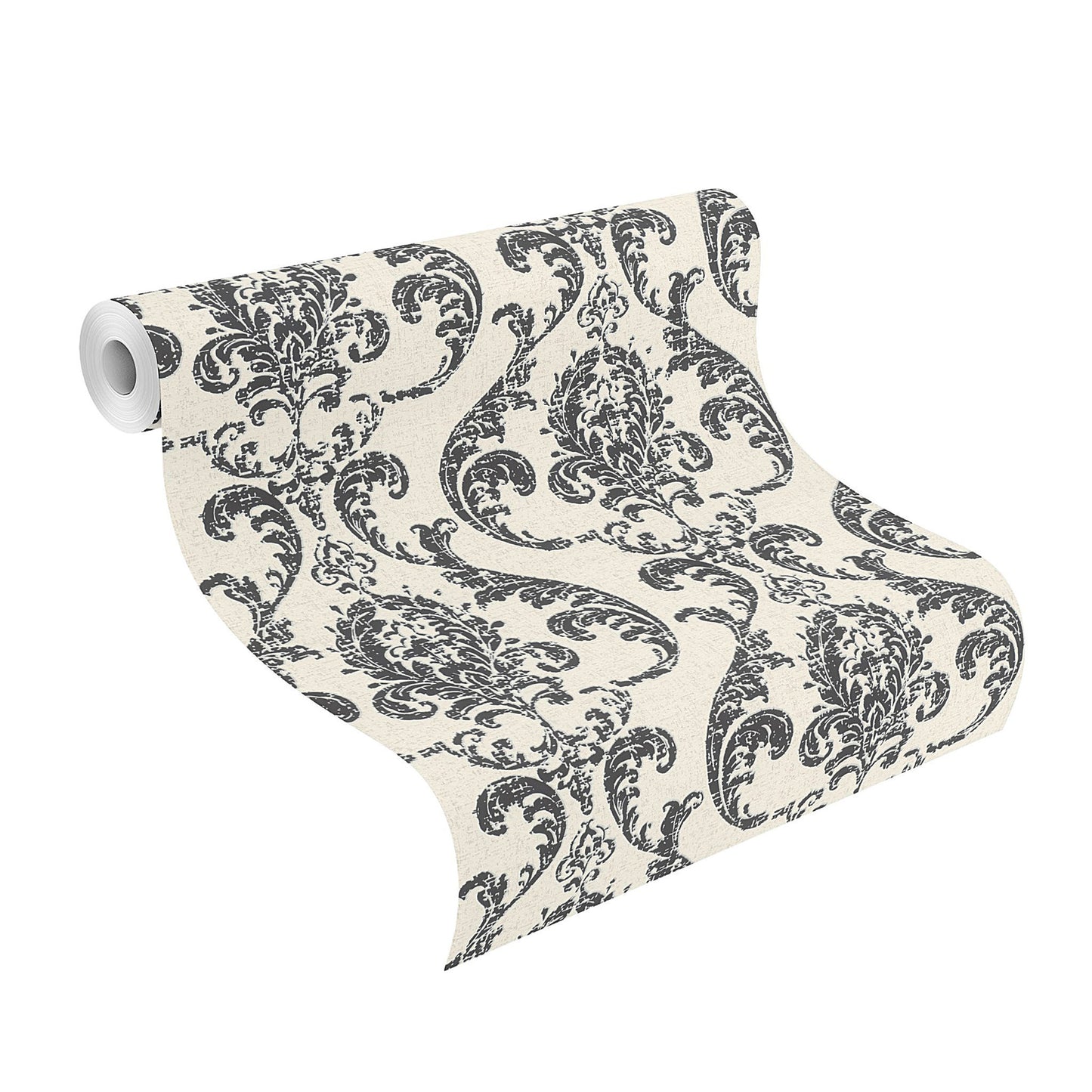 Baroque Damask Black & White