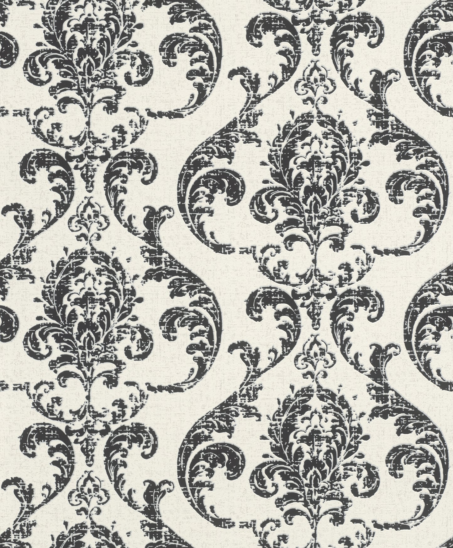 Baroque Damask Black & White