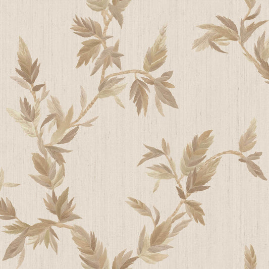 Ramage Beige Brown leaves