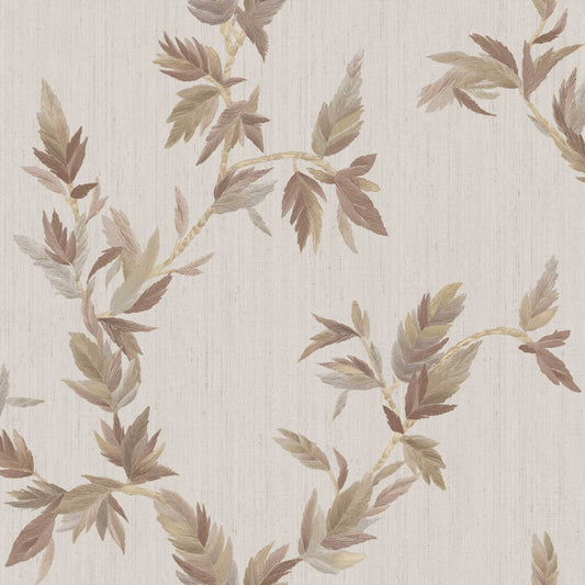 Ramage Grey Cream leaves