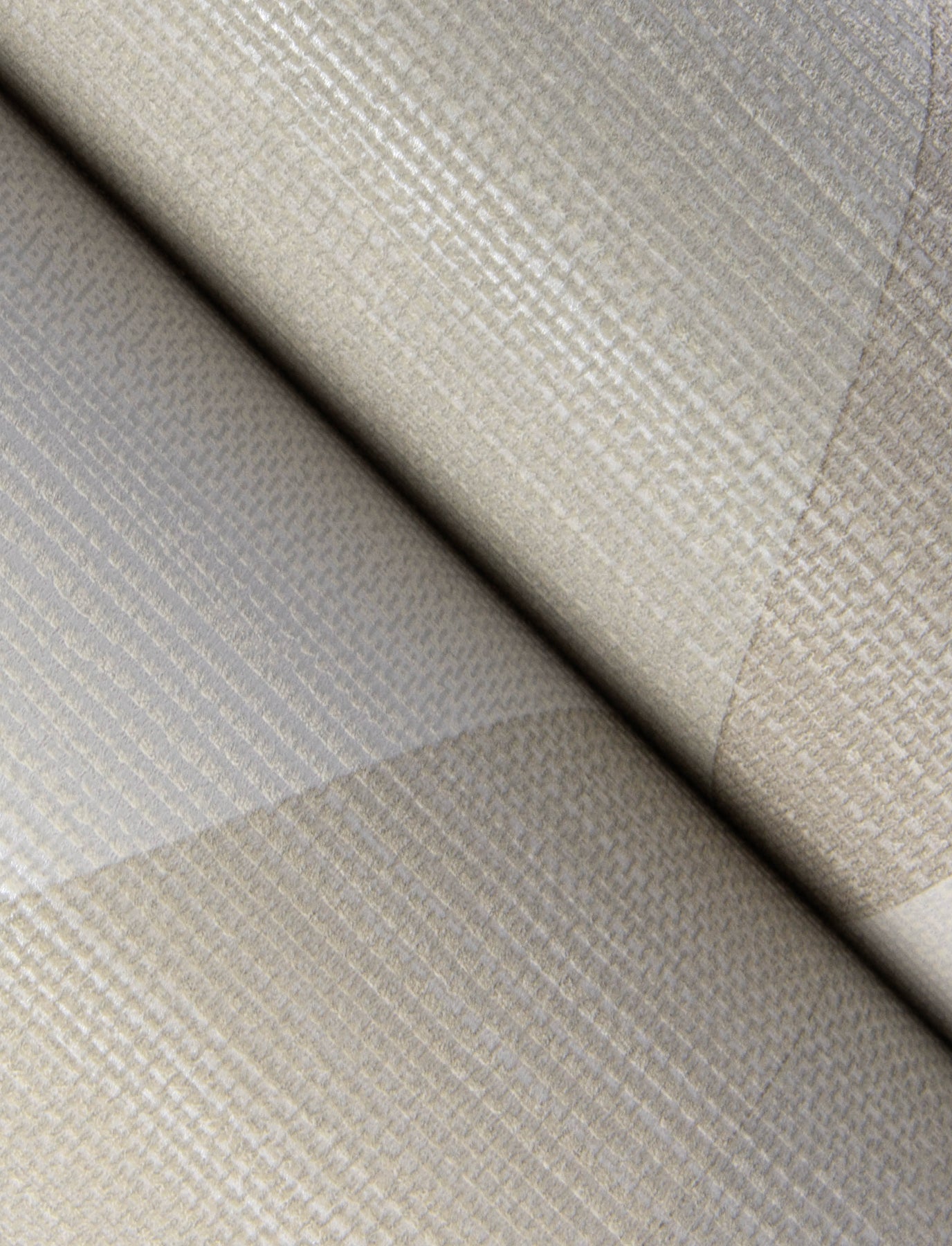Winslow Bone Geometric Faux Grasscloth Wallpaper 2