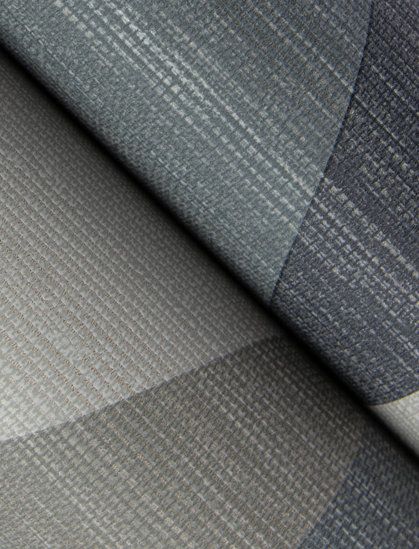 Winslow Bone Geometric Faux Grasscloth Wallpaper 3