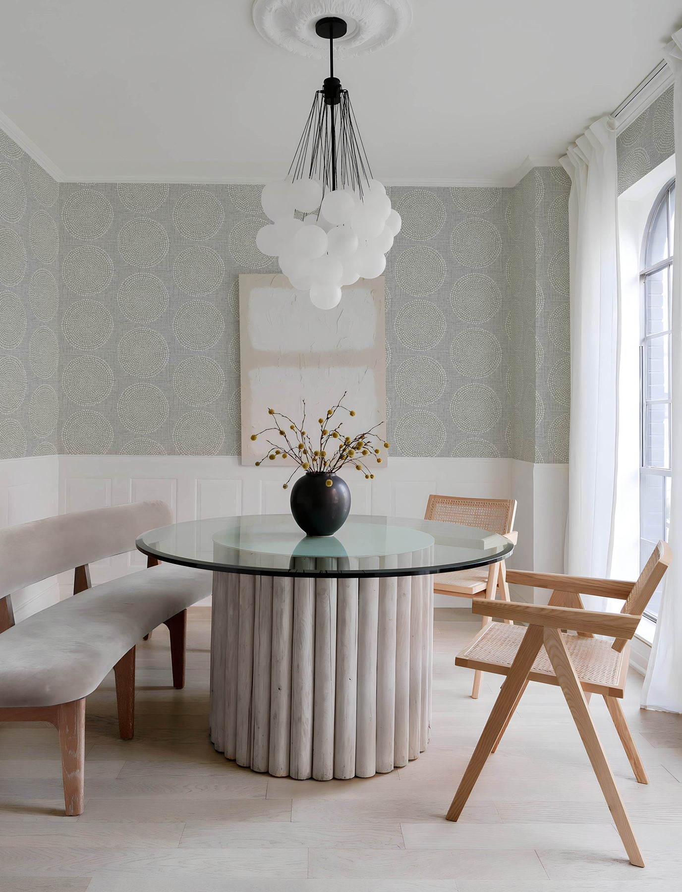 Salma Grey Medallion