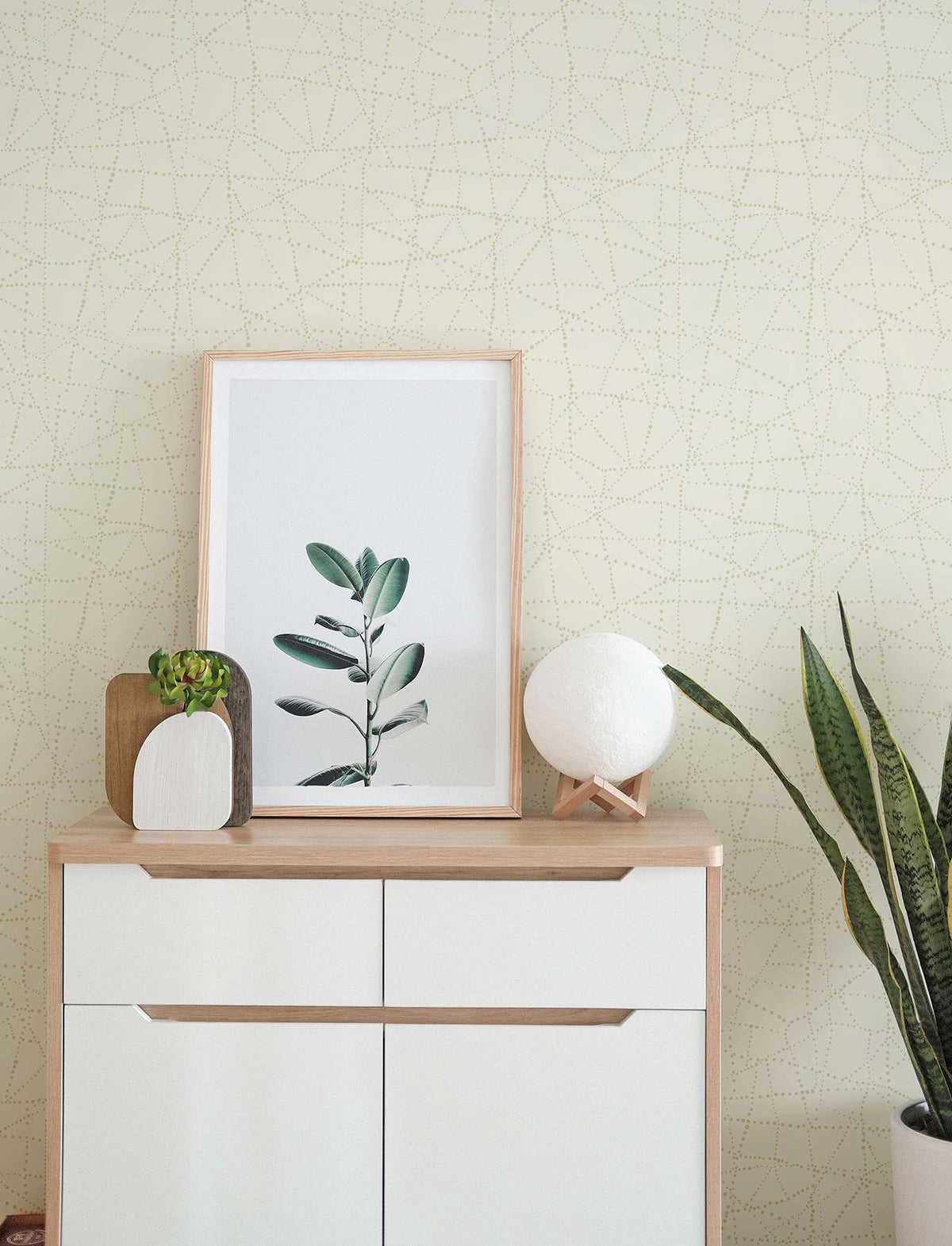 Alcott Cream Gold Dotted