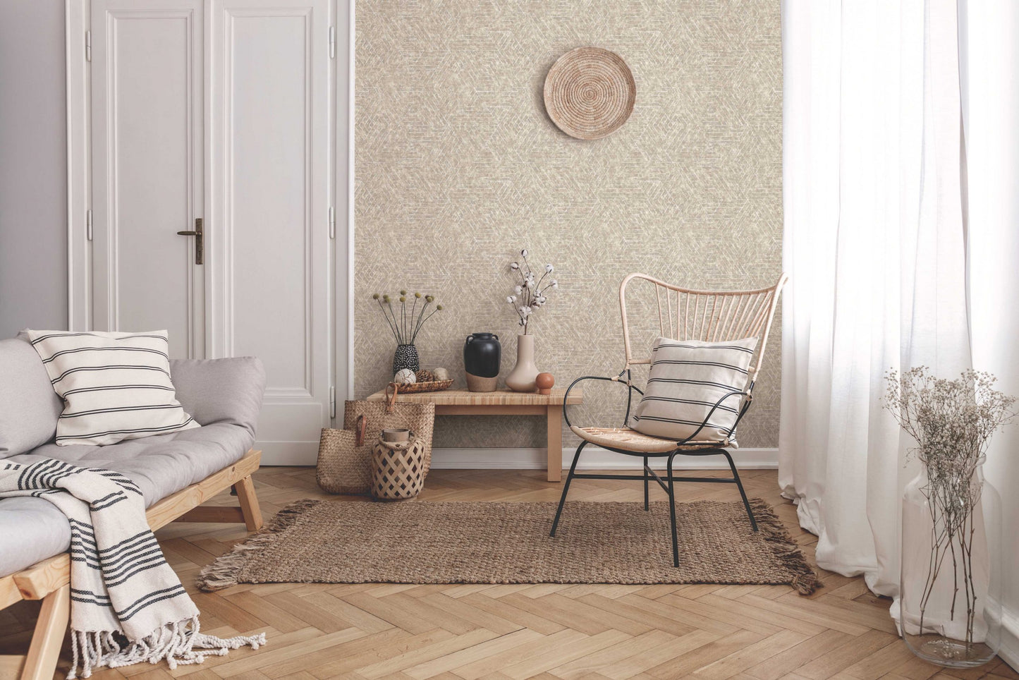 Creta Beige Ethnic Geometric