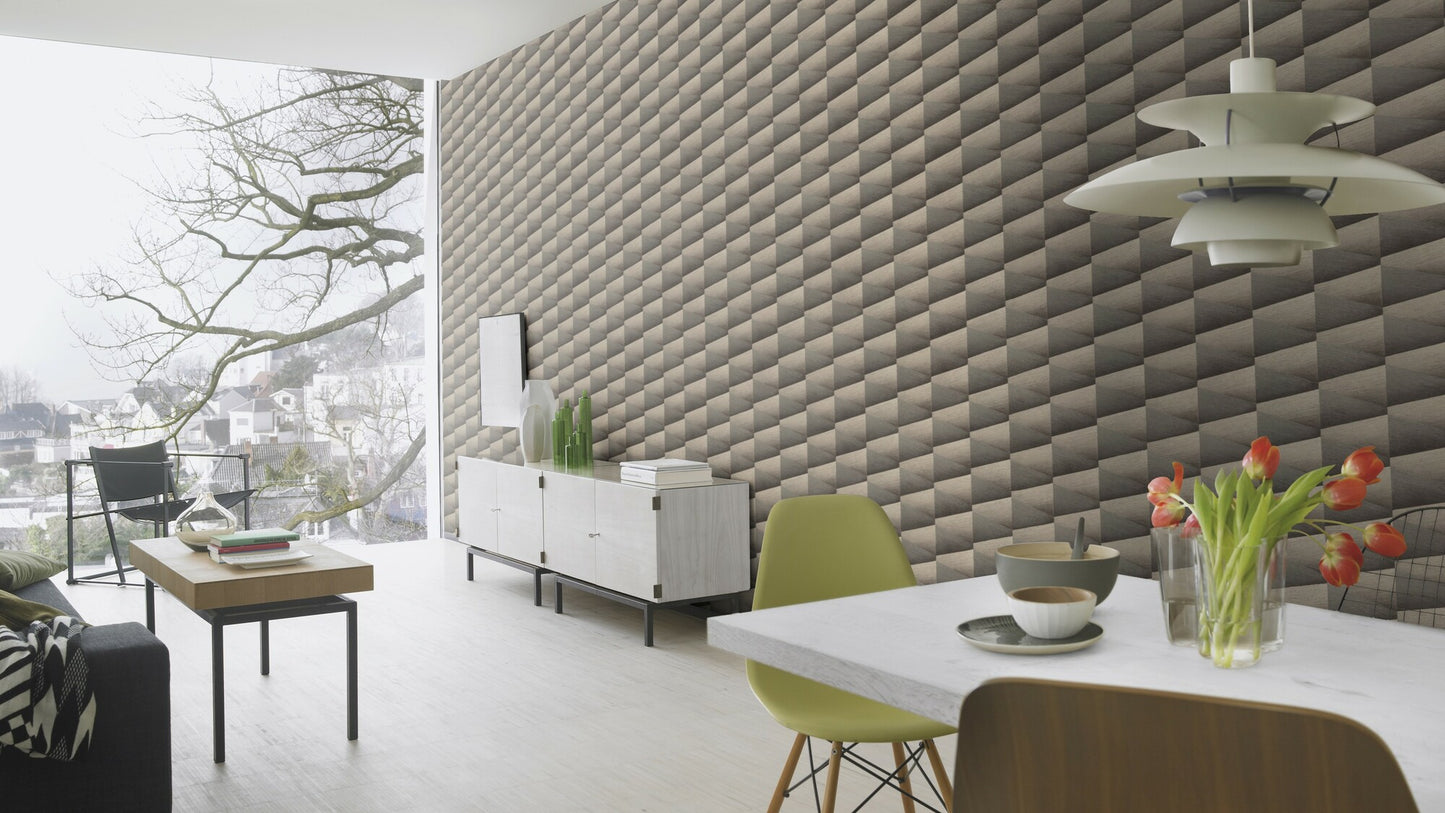 3D Illusion Dark Grey