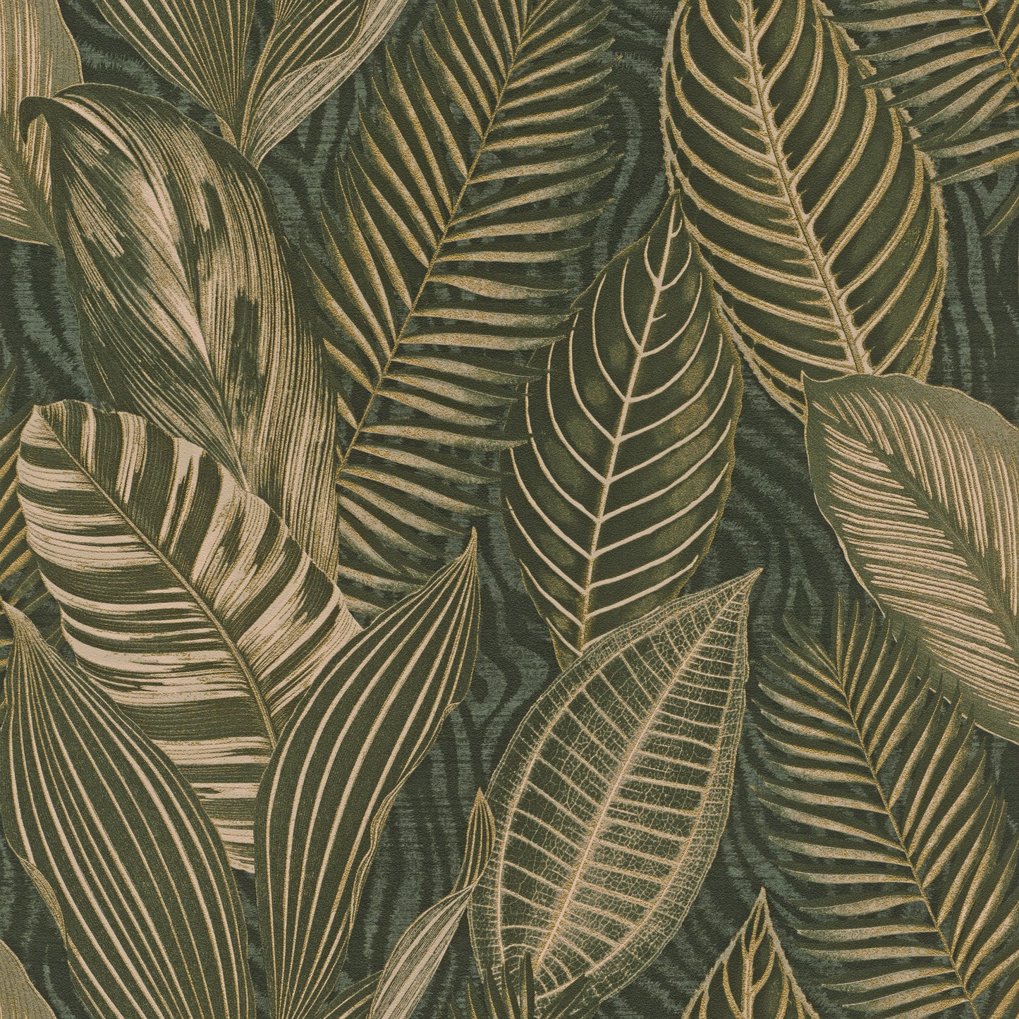 African leaves Green-Gold