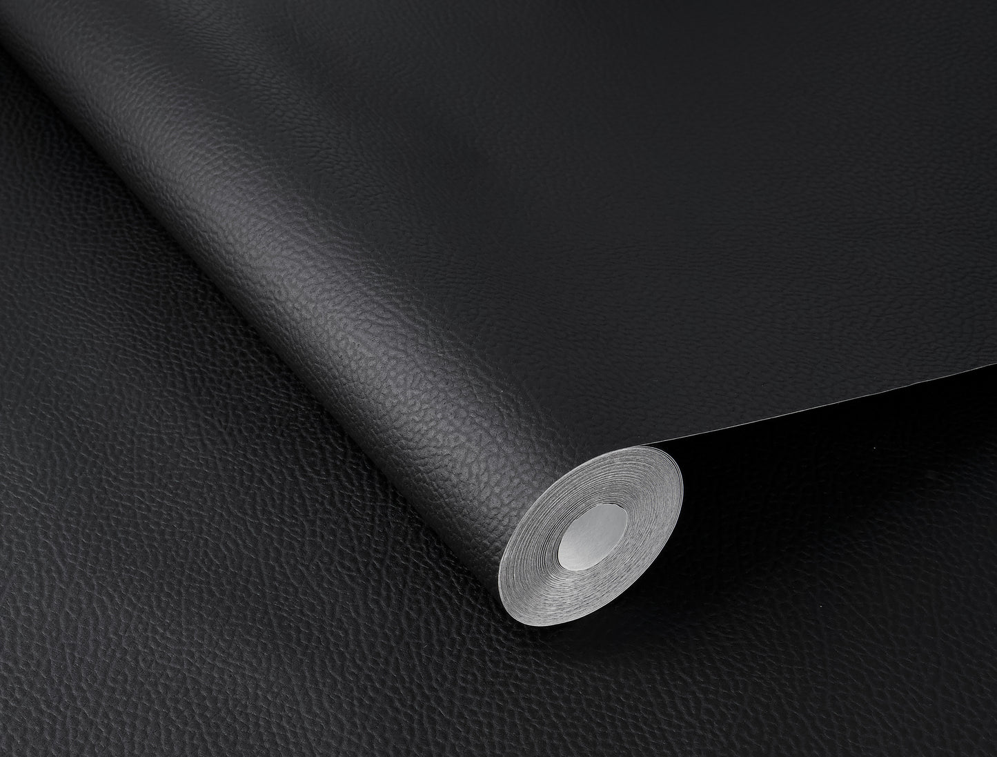 Leather Plain texture Black