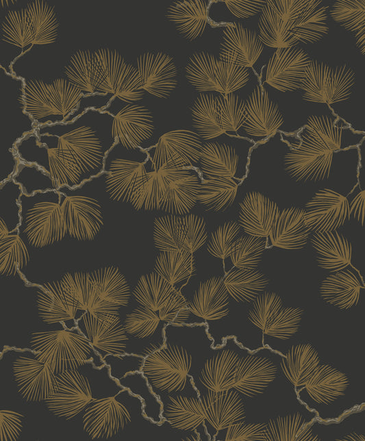 Cone Pine Black & Gold