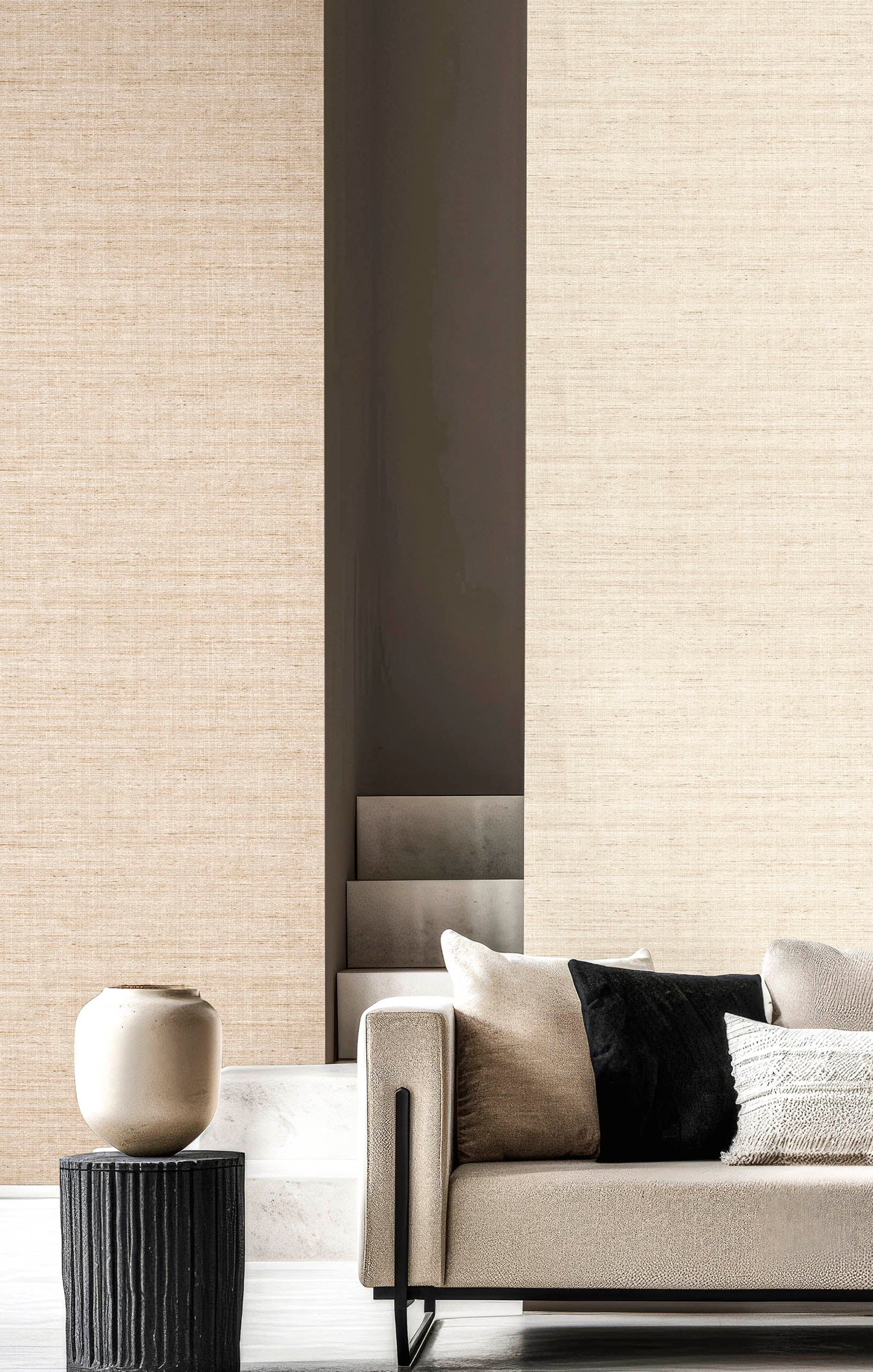 Shantung Cream Grain Fabric