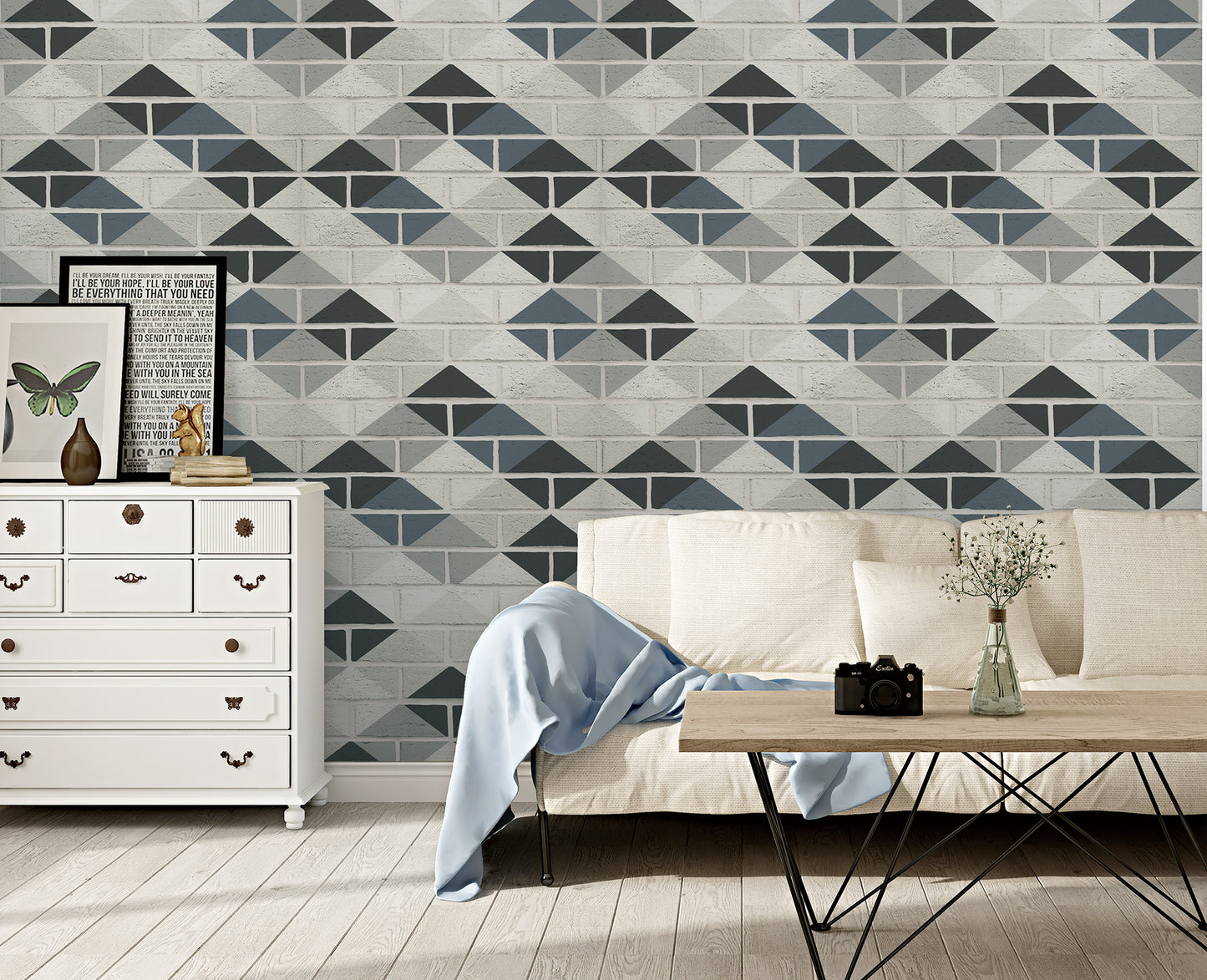 Abstract Brick Grey