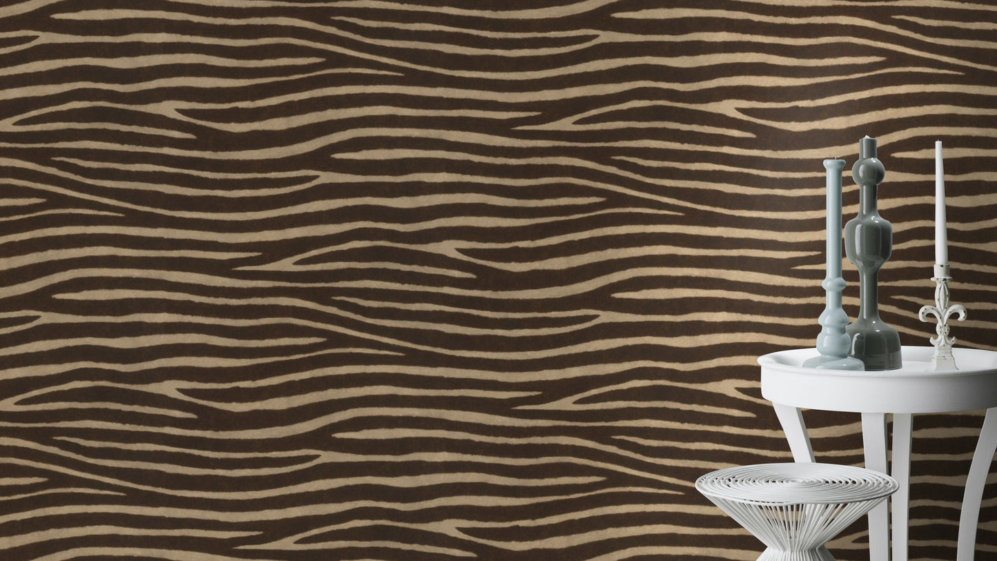 Zebra Skin Brown-Camel