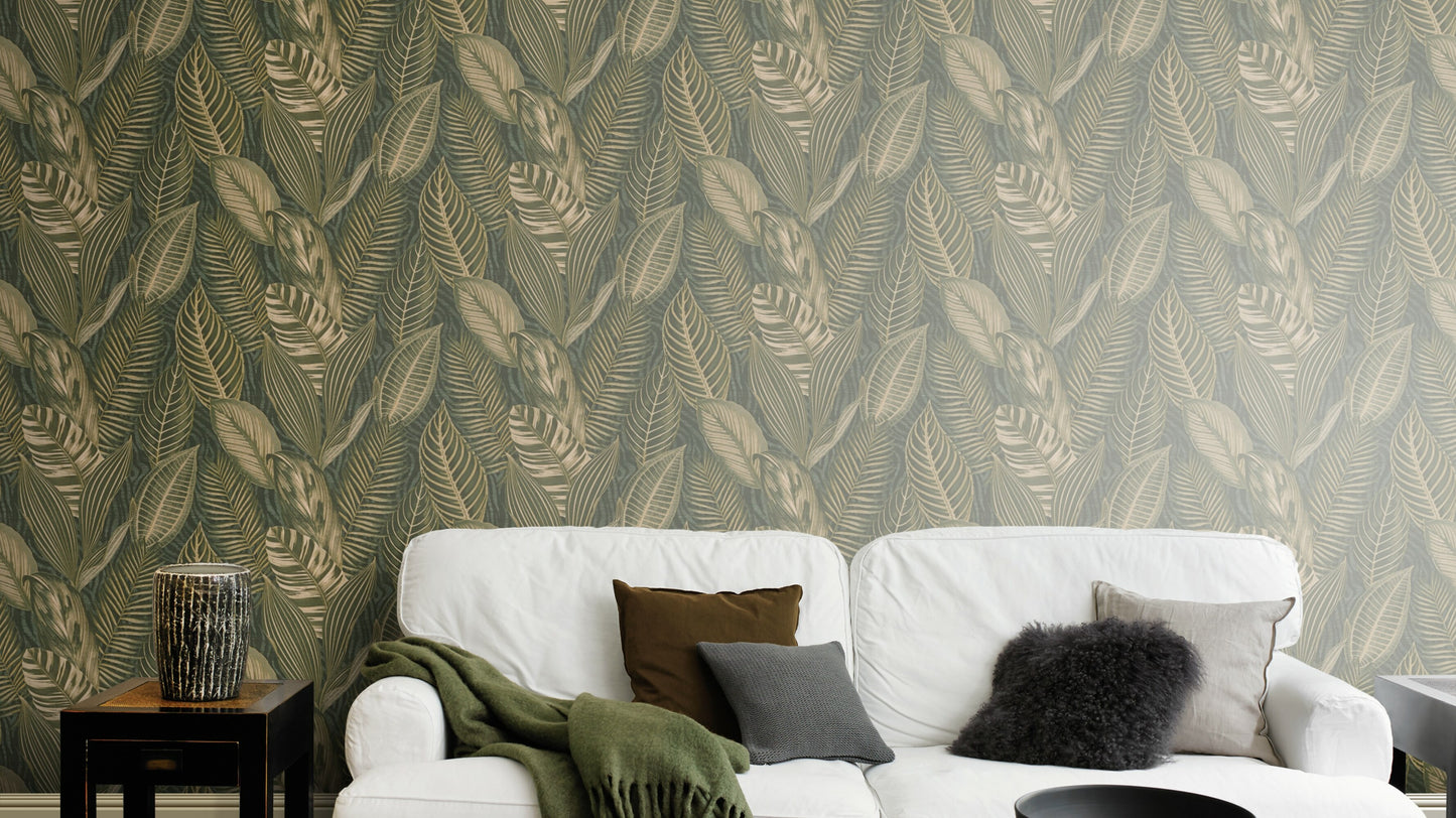 African leaves Green-Gold