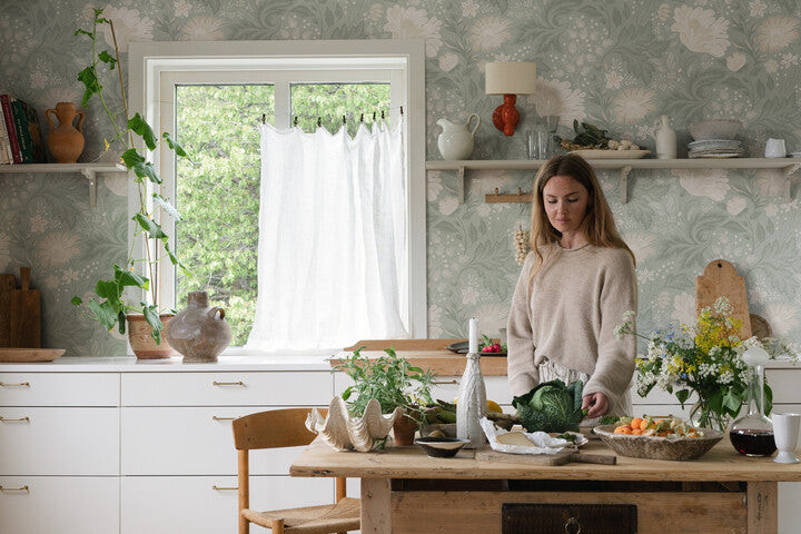 Timba Floral Sage Green