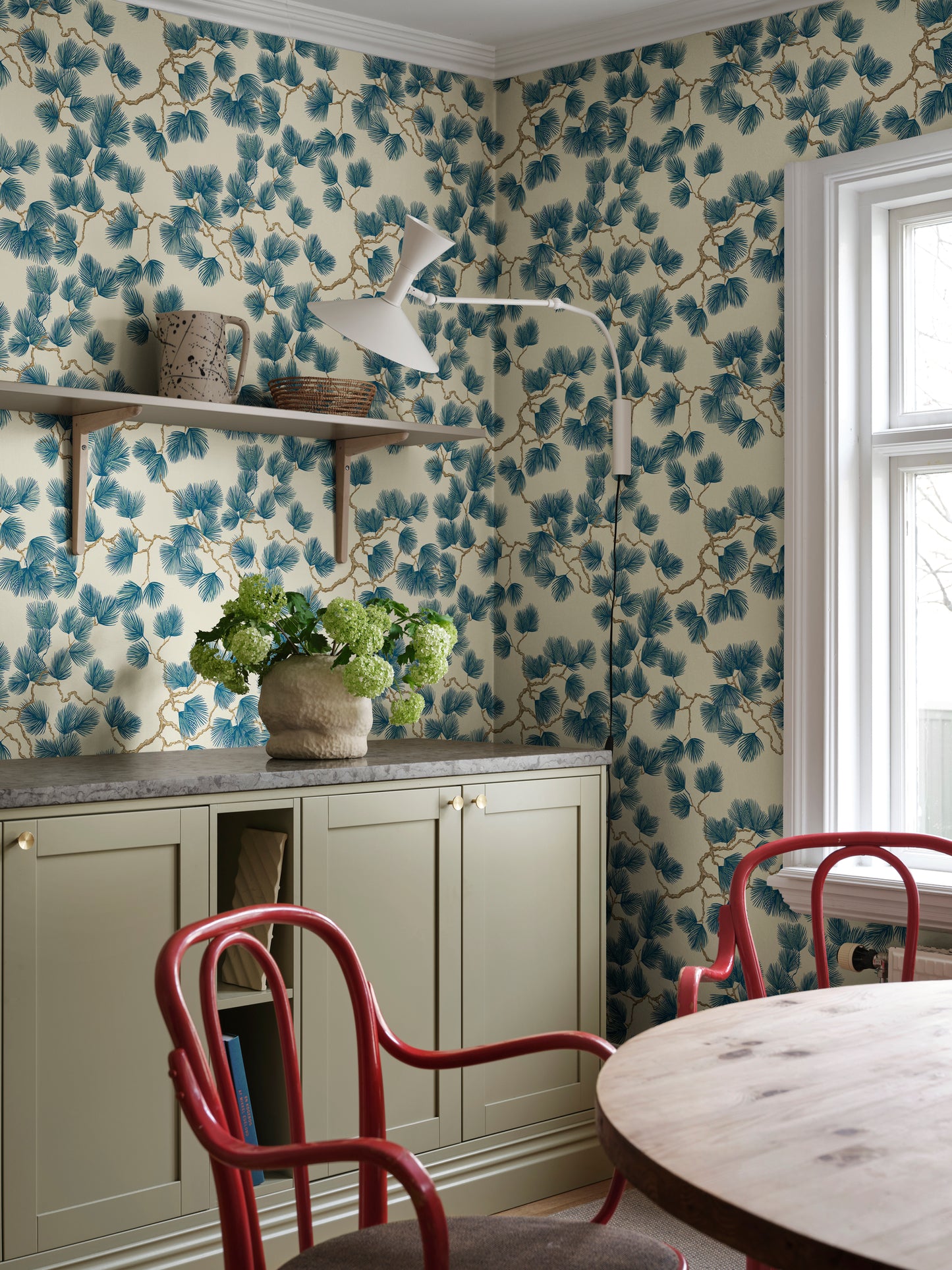 Cone Pine Blue-Cream