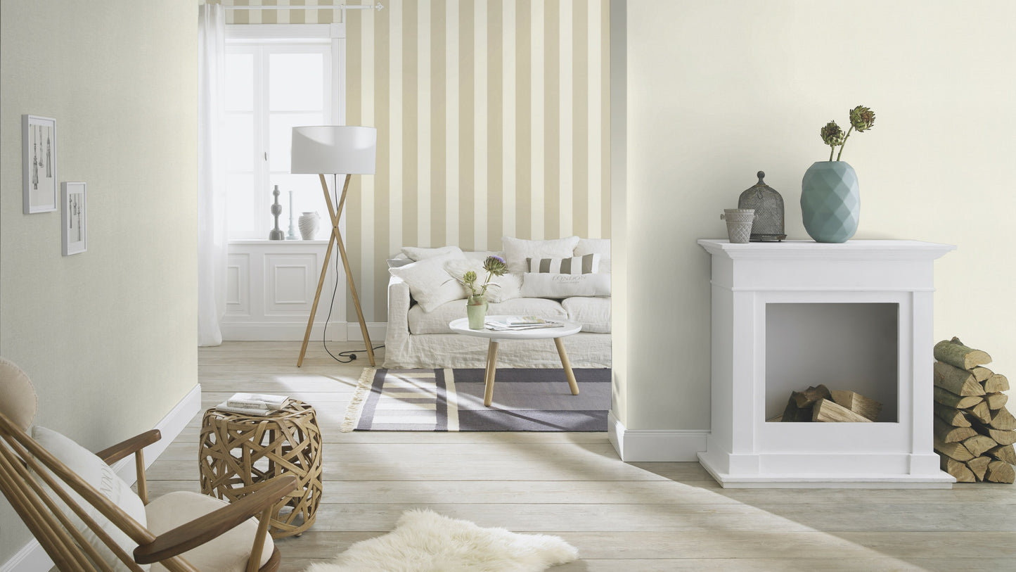 Country Style Stripe Brown-Beige