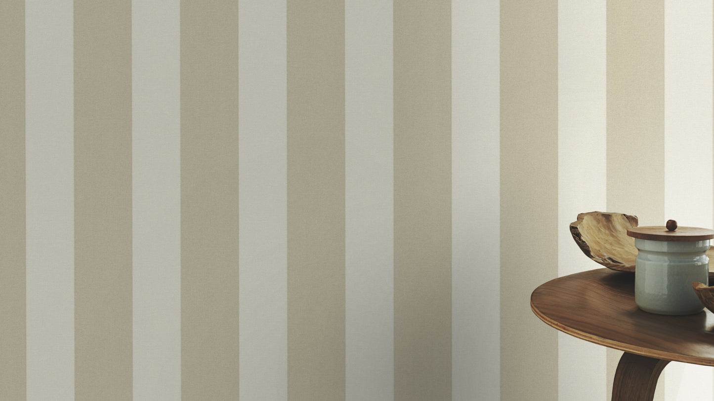 Country Style Stripe Brown-Beige