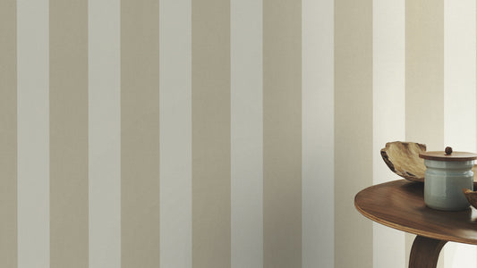 Country Style Stripe Brown-Beige