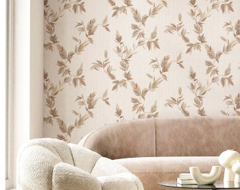 Ramage Beige Brown leaves