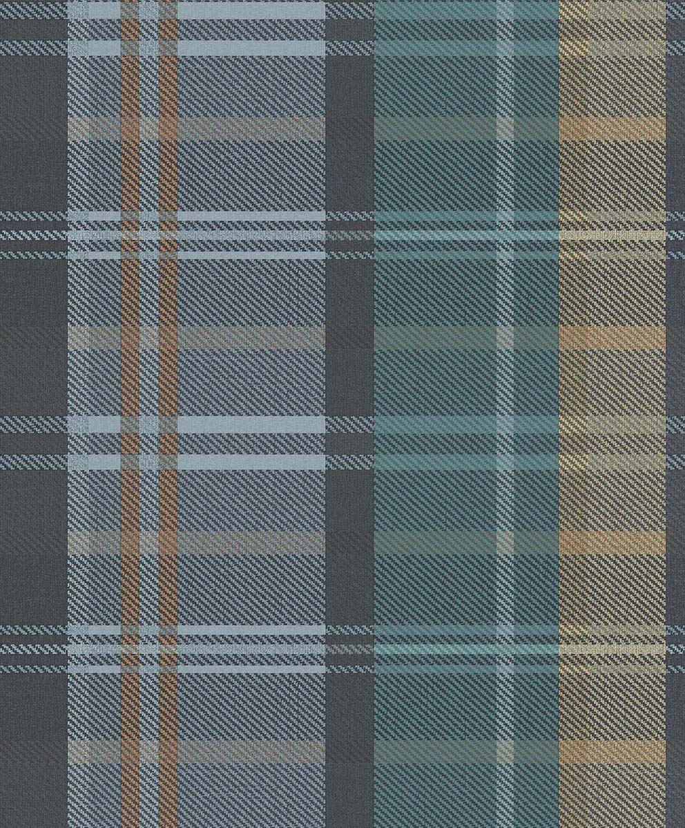 Scozzese Turquoise Fabric Imitation