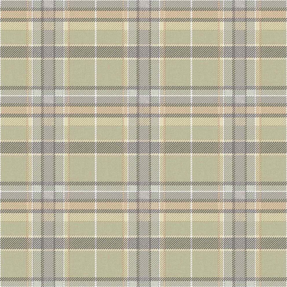 Tartan Green Fabric Imitation