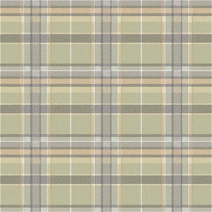 Tartan Green Fabric Imitation