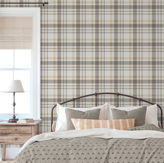 Plaid Grey, Ocher