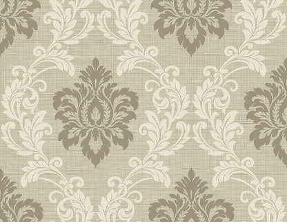 Adela Neutral Twill Damask