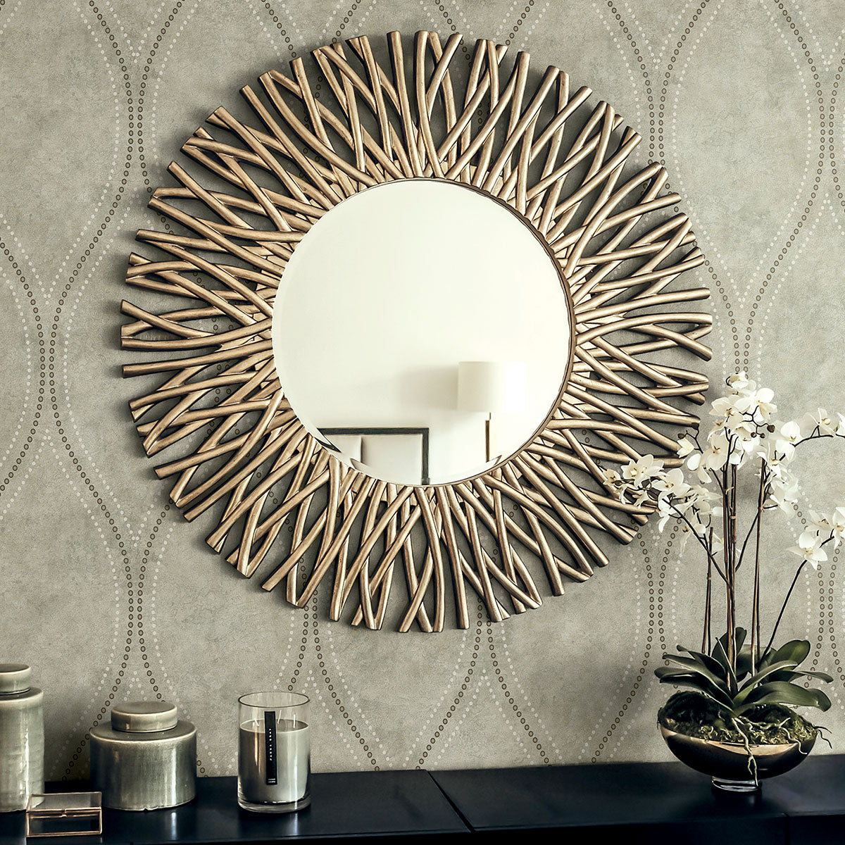 Eira Light Brown Marble Ogee