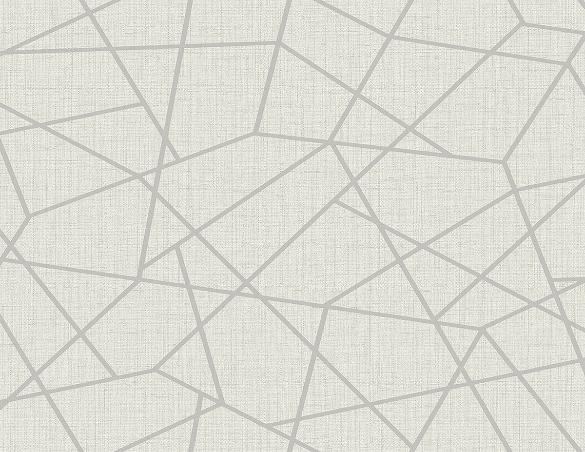 Heath Silver Geometric Linen