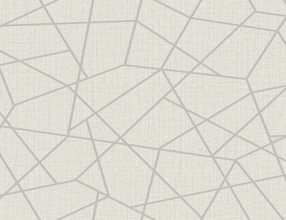 Heath Silver Geometric Linen