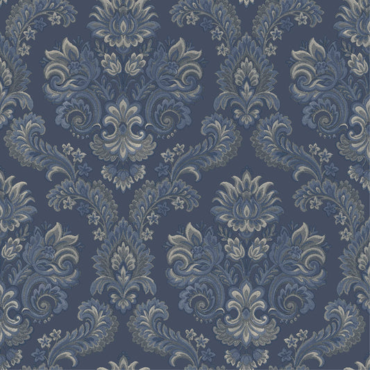 Damask Glow Blue