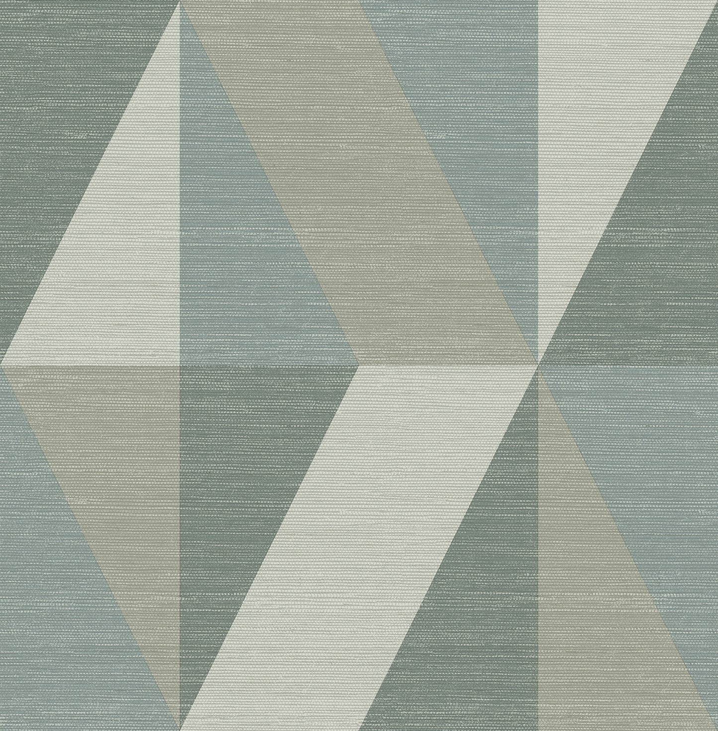 Winslow Bone Geometric Faux Grasscloth Wallpaper