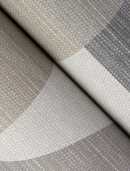 Winslow Bone Geometric Faux Grasscloth Wallpaper 1