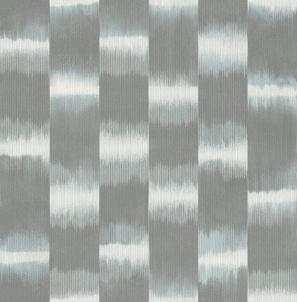 Baldwin Slate Shibori Stripe 3d Wallpaper
