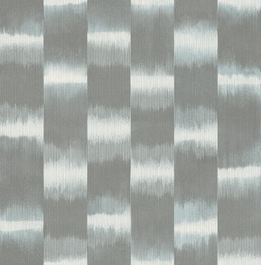 Baldwin Slate Shibori Stripe 3d Wallpaper