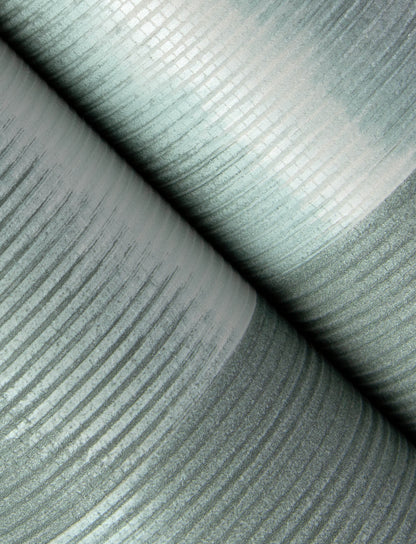 Baldwin Teal Shibori Stripe 3d Wallpaper