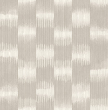 Baldwin Taupe Shibori Stripe 3d Wallpaper