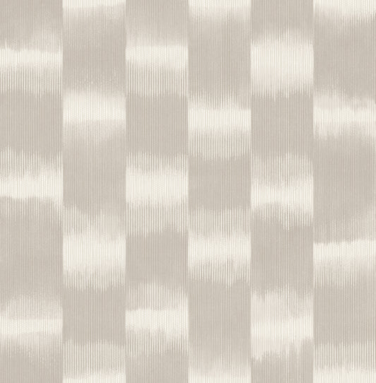 Baldwin Taupe Shibori Stripe 3d Wallpaper