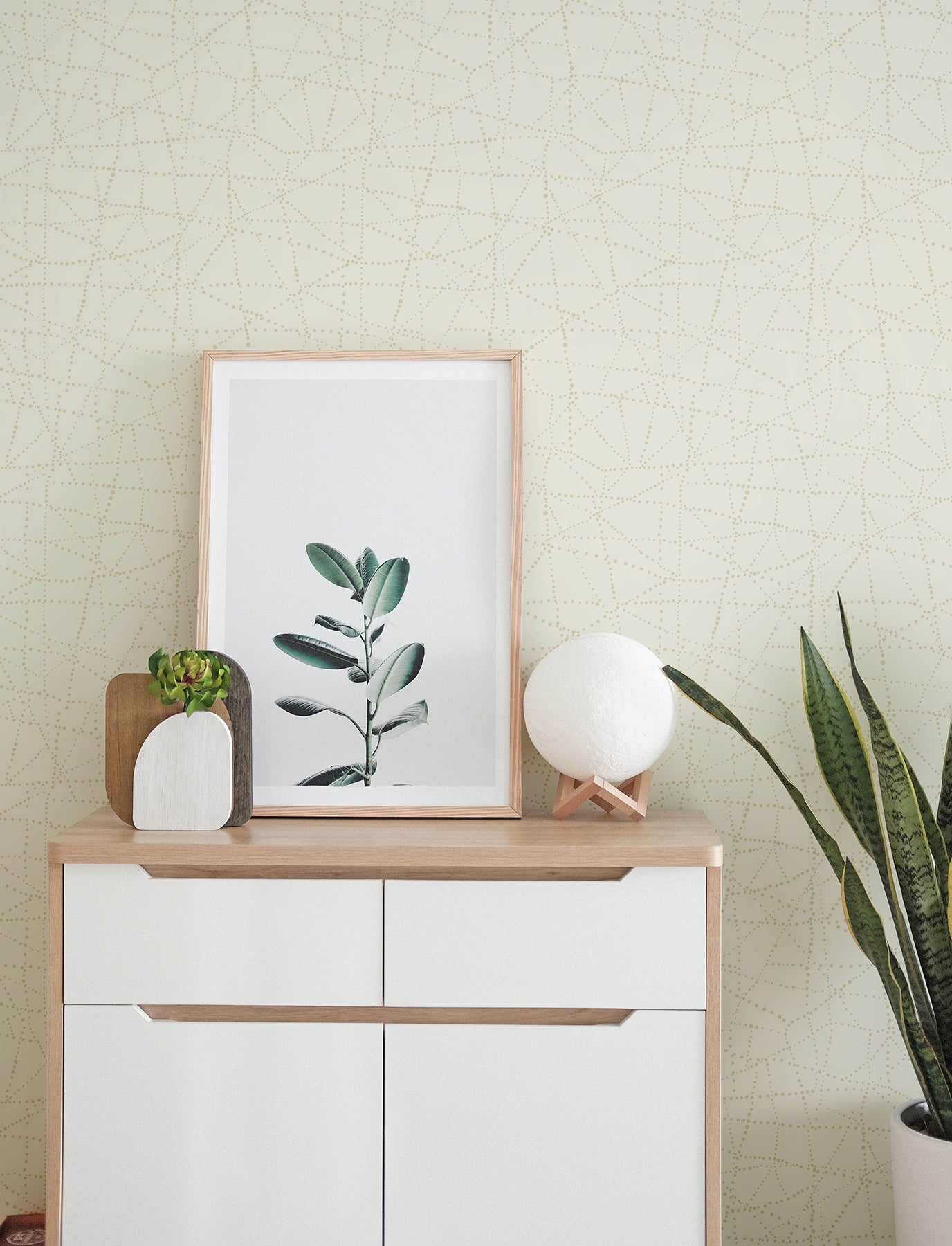 Alcott Cream Gold Dotted