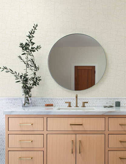 Alcott Cream Gold Dotted