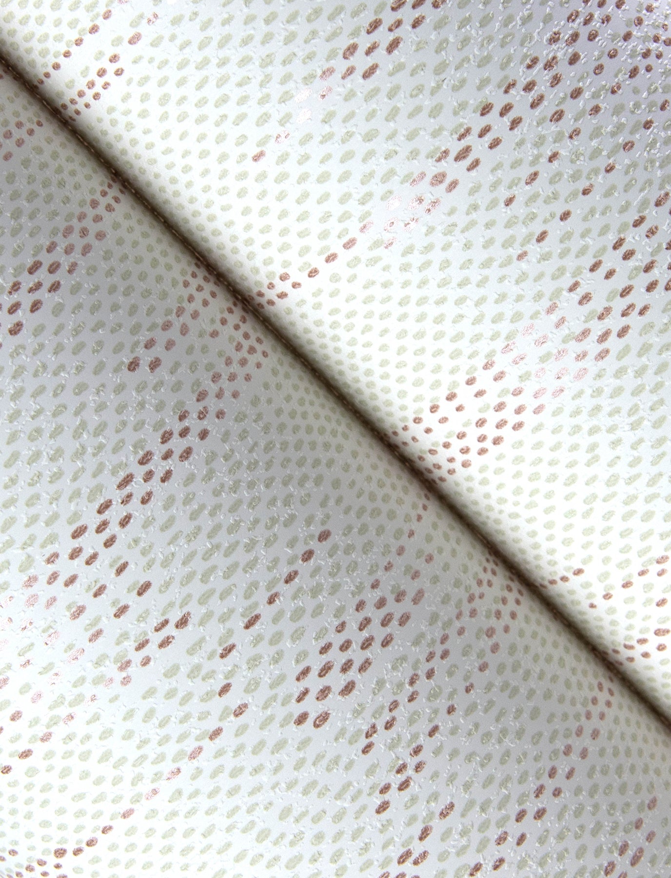Baris Rose Gold Stipple Stripe Wallpaper
