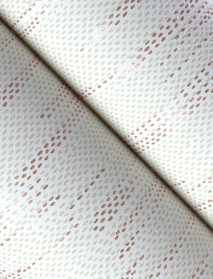 Baris Rose Gold Stipple Stripe Wallpaper