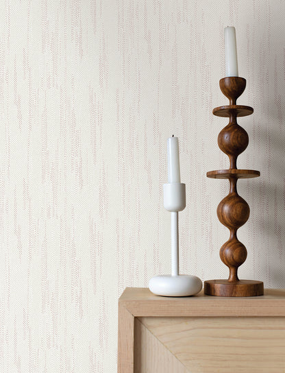 Baris Rose Gold Stipple Stripe Wallpaper