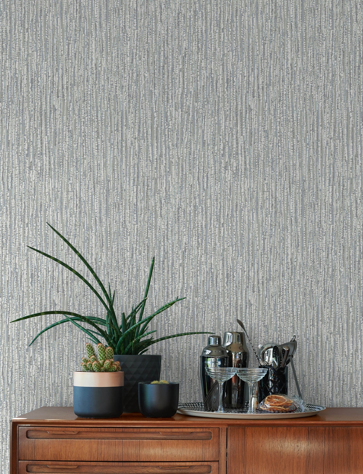 Corliss Grey Beaded Strands