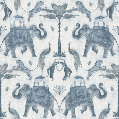 Elephant white-Blue