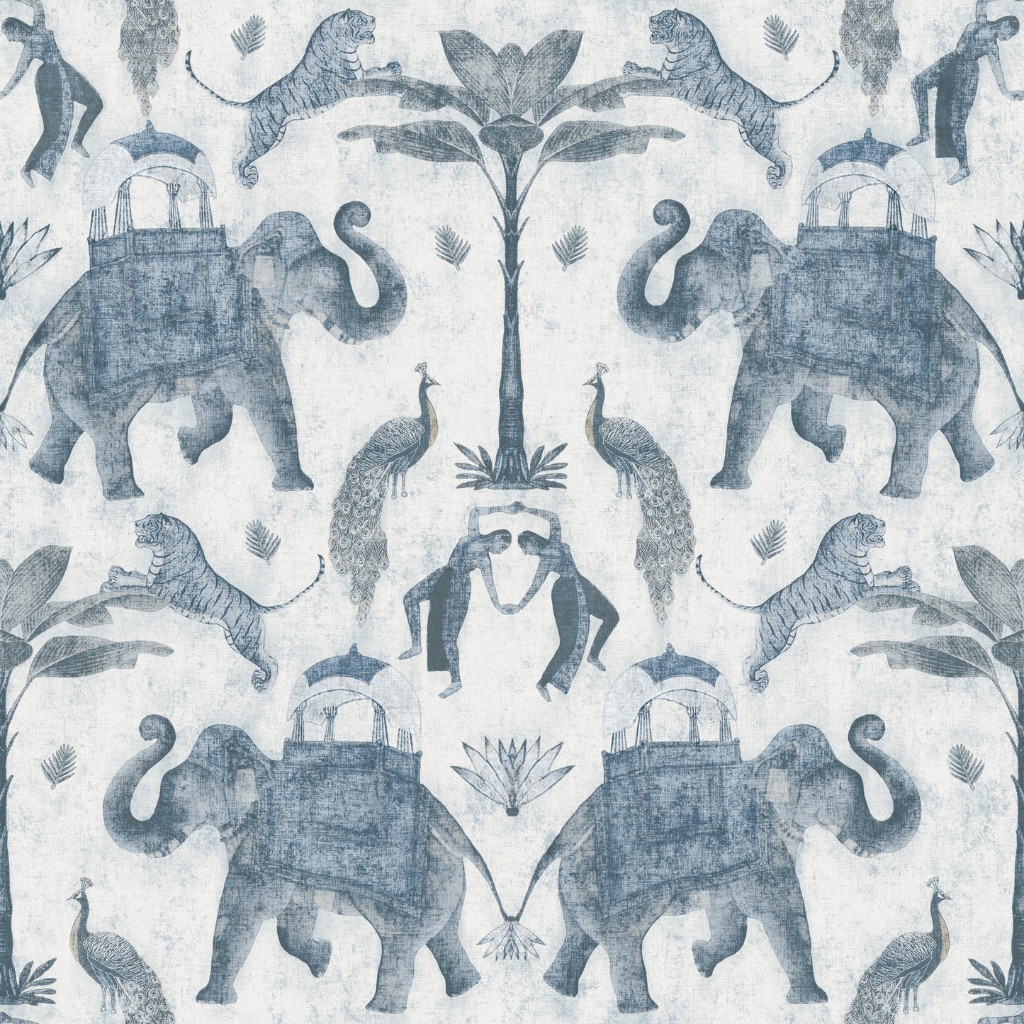 Elephant white-Blue